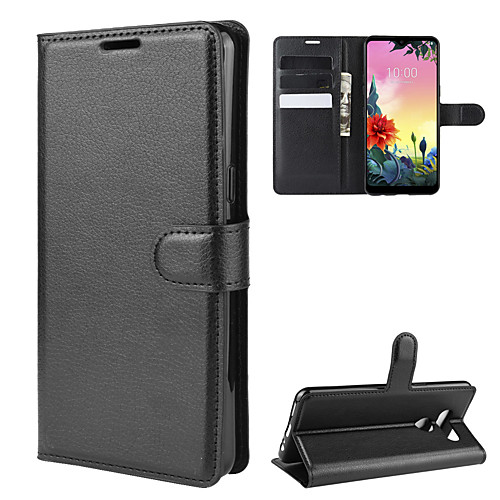 

Case For LG LG Q Stylus / LG X Screen / LG X Power 2 Wallet / Card Holder / Shockproof Full Body Cases Solid Colored PU Leather