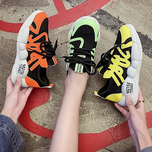 

Women's Trainers / Athletic Shoes Summer Flat Heel Round Toe Daily Mesh Yellow / Orange / Green