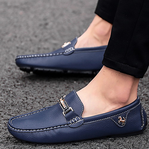 

Men's Spring & Summer Casual Daily Loafers & Slip-Ons PU White / Black / Orange
