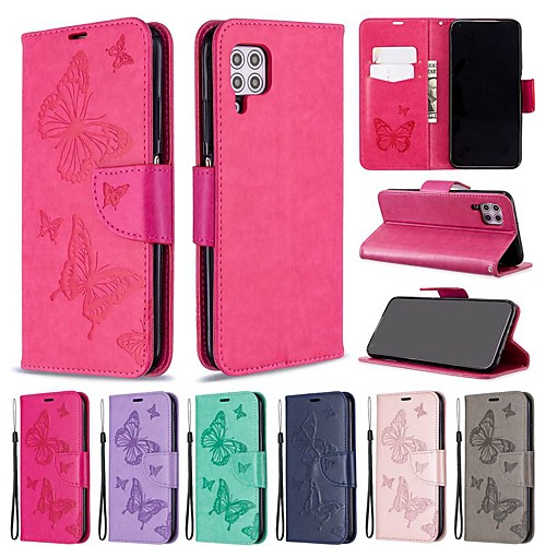 

Case For Huawei P40 Lite/P30 Pro/ Honor 9X Pro Wallet / Card Holder / with Stand Full Body Cases Butterfly / Solid Colored PU Leather For Mate 30 Lite/Honor 8A/10 Lite/P20 Lite 2019/P Smart/Y6 2019