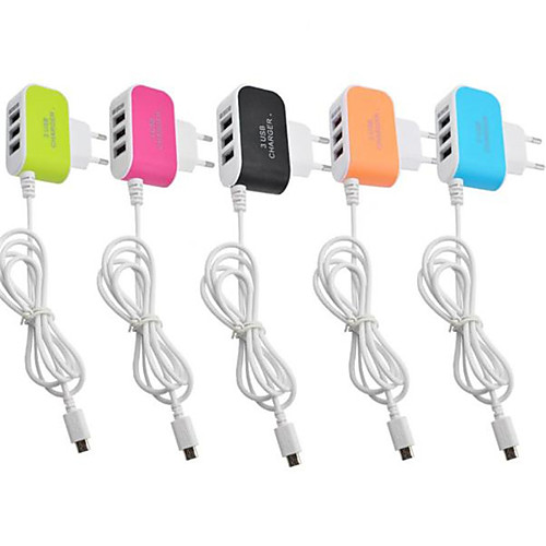 

USB Charger LITBest 3Ujiaxian 3 Desk Charger Station Adorable / with Charger Cables USB Charging Adapter