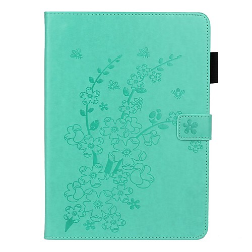 

Case For Apple iPad 10.2 /Pro 11 2020/Mini 3/2/1/4/5 Card Holder / with Stand / Embossed Full Body Cases Solid Colored / Flower PU Leather For iPad New Air 10.5 2019/iPad 4/3/2/2017/2018