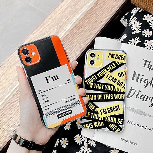

Case For Apple iPhone 11 / iPhone 11 Pro / iPhone 11 Pro Max Shockproof Back Cover Word / Phrase TPU