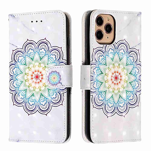 

Case For Apple iPhone 11 / iPhone 11 Pro / iPhone 11 Pro Max Wallet / Card Holder / with Stand Full Body Case Mandala PU Leather / TPU for iPhone Xs Max / Xr / Xs / X / SE (2020) / 8 Plus / 8