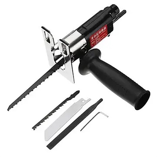 

Hand Electric Drill Converted Chainsaw Electric Reciprocating Saw Household Horse Inadvertently Curve Saw Woodworking Saws Multi-Functional Converter