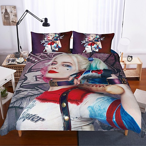 

Home Textiles 3D Bedding Set Duvet Cover with Pillowcase 2/3pcs Bedroom Duvet Cover Sets Bedding suicide squad