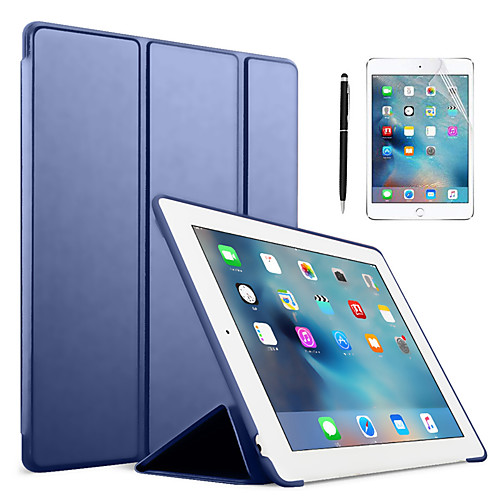 

Solid Colored PU Leather Silicone Ipad Case With A Free 2in1 Stylus pen A Free Screen Protect For Apple iPad air3/9.7/10.5/11/10.2/air1/air2/Mini 12345