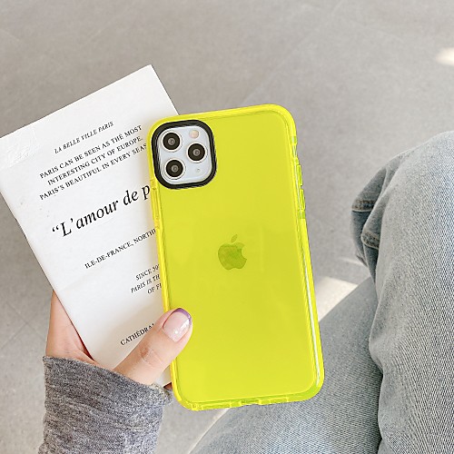 

Case For Apple iPhone 11 / iPhone 11 Pro / iPhone 11 Pro Max Shockproof Back Cover Solid Colored TPU