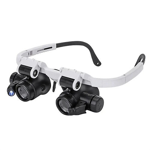 

8X 15X 23X Magnifying Glass ABS Black Portable Head Wearing Magnifying Glass