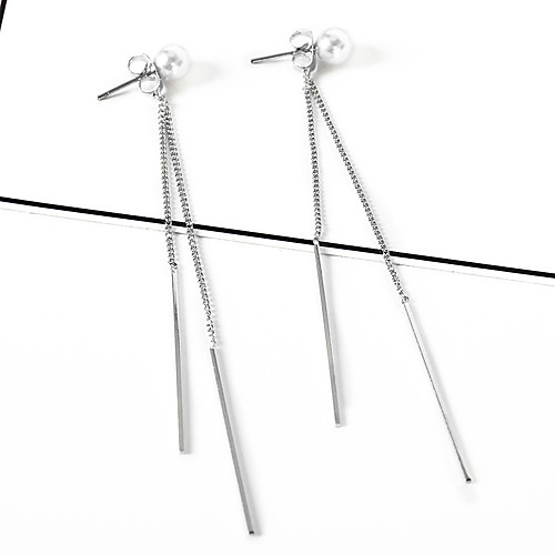 

Women's Earrings Holiday Wedding Birthday Romantic Earrings Jewelry Silver For Date Street Festival 1 Pair