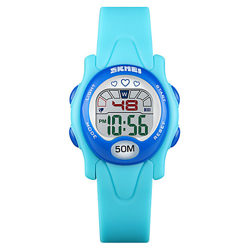 

SKMEI Kids Digital Watch Digital Sporty PU Leather 30 m Water Resistant / Waterproof Calendar / date / day Chronograph Digital Fashion - Black Blue Purple One Year Battery Life