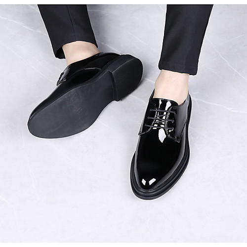 

Men's Faux Leather Spring & Summer Business Oxfords Black