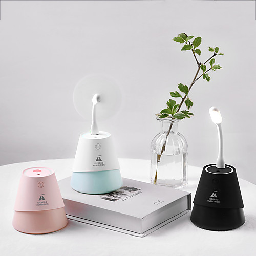 

Volcano Shaped Mini Car Air Humidifier Air Purifier Diffuser with USB Light Fan