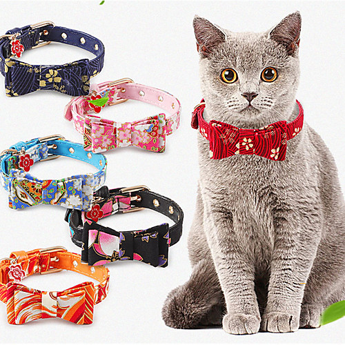 

Cat Collar Tie / Bow Tie Adjustable Size Bow Tie Lolita PU Leather / Polyurethane Leather Black Red Blue Pink Orange