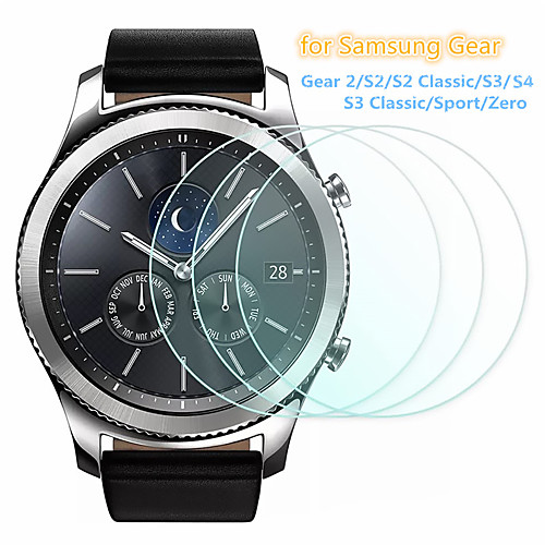

3 PCS Screen Protector for Samsung Gear S4/S3/S2/S3 Classic/S2 Classic/2/Sport/R380 Tempered Glass Transparent High Definition (HD) Scratch Proof/9H Hardness