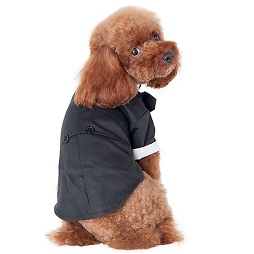 

Dog Costume Dress Tuxedo Solid Colored Cosplay Birthday Wedding Birthday Winter Dog Clothes Puppy Clothes Dog Outfits Costume for Girl and Boy Dog Cotton XS S M L XL XXL