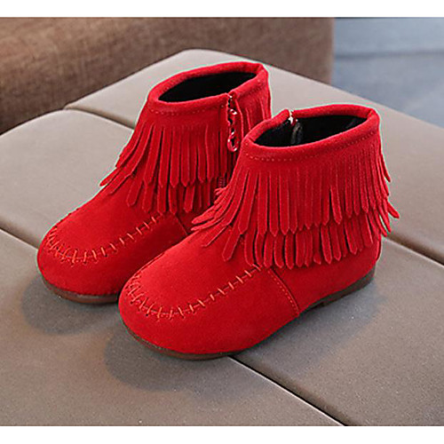 

Women's Boots Summer Flat Heel Open Toe Daily PU Black / Red / Khaki