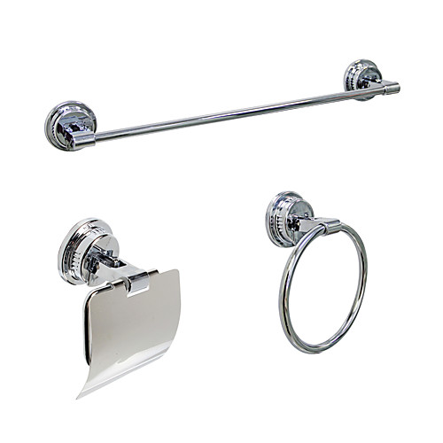 

Bathroom Accessory Set Retractable Cable / Multifunction Modern Stainless Steel A Grade ABS 3pcs - Bathroom Wall Mounted