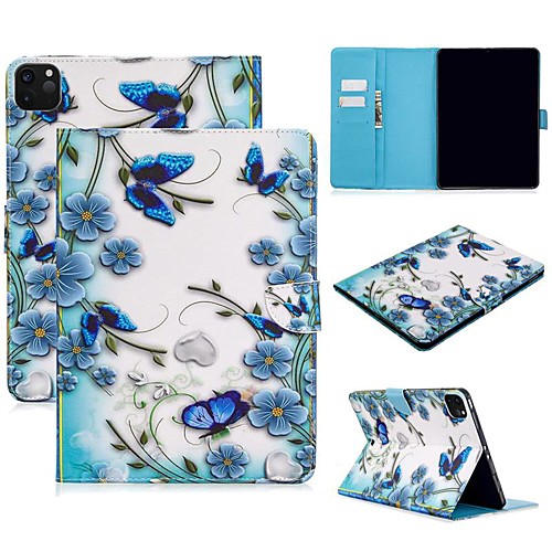 

Case For Apple iPad Air/iPad 4/3/2/Mini 3/2/1 Wallet / Card Holder / with Stand Full Body Cases Butterfly PU Leather For iPad Pro 9.7/New Air 10.5 2019/Pro 11 2020/Mini 5/2017/2018/ipad 10.2
