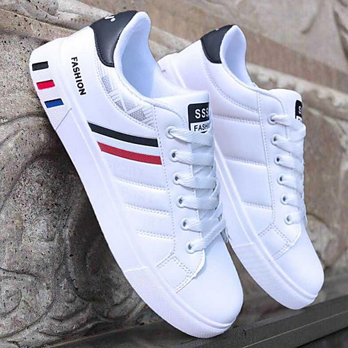 

Men's Spring / Summer Casual Daily Trainers / Athletic Shoes PU Black / White / Black / Gray