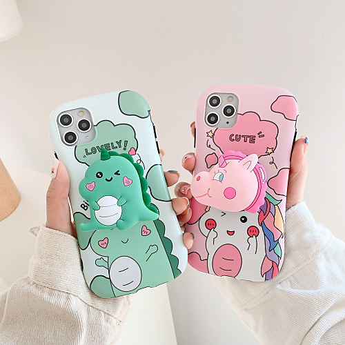 

Case For Apple iPhone 11 / iPhone 11 Pro / iPhone 11 Pro Max Shockproof / with Stand Back Cover Cartoon TPU