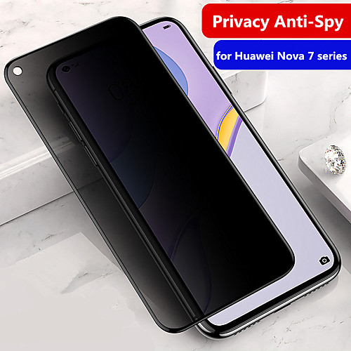 

Privacy Screen Protector for Huawei Nova 7/ Nova 7 SE/Nova 7i Anti-Spy Tempered Glass Front Screen Protector High Definition (HD) / 9H Hardness