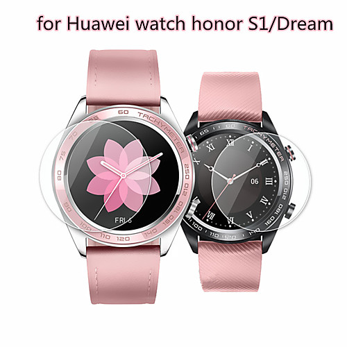 

2 PCS Screen Protector for Huawei Watch Honor Dream/S1 Tempered Glass Transparent High Definition (HD) Scratch Proof/9H Hardness