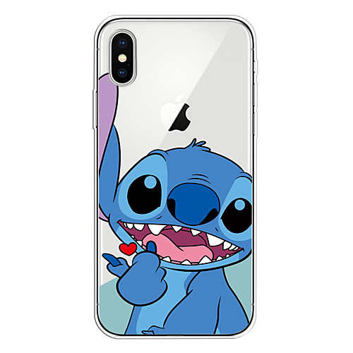 

Case For Apple iPhone 11/11 Pro/11 Pro Max/XS/XR/XS Max/8 Plus/7 Plus/6S Plus/8/7/6/6s/SE/5/5S Transparent Pattern Back Cover 3D Cartoon Soft TPU