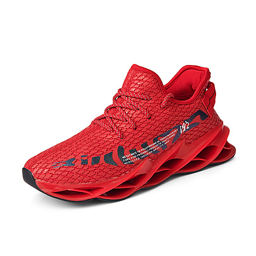 

Men's Fall / Spring & Summer Casual Daily Outdoor Trainers / Athletic Shoes Running Shoes / Walking Shoes Mesh Breathable Non-slipping Shock Absorbing Black / Red / White / Red