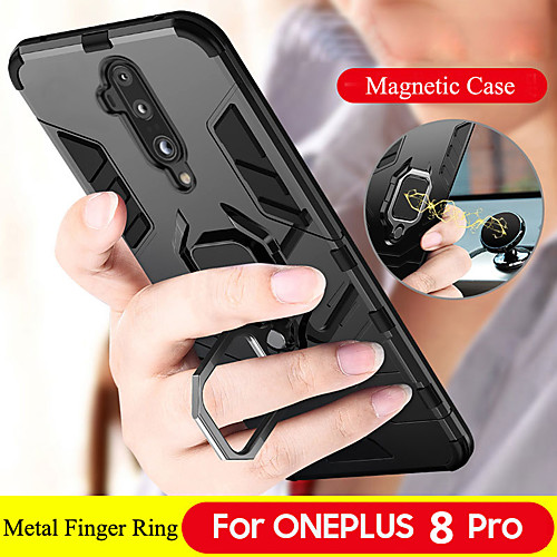 

Luxury Magnetic Ring Stand Armor Phone Case For OnePlus 8 Pro OnePlus 7T Pro One Plus 7 Pro OnePlus 6T One Plus 6 Shockproof Hard PC Back Cover Soft TPU Bumper Protect