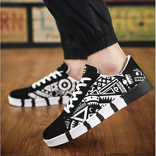 

Men's Spring & Summer Casual Daily Sneakers Canvas White / Black / Blue