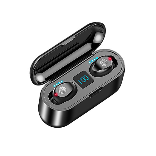 

LITBest F9-8 TWS Wireless Earbuds 2000mAh Charging Box Power Bank Automatic Pairing Touch Control Bluetooth5.0 IPX7 Waterproof LED Power Display Stereo True Wireless Headset Mobilephone Holder