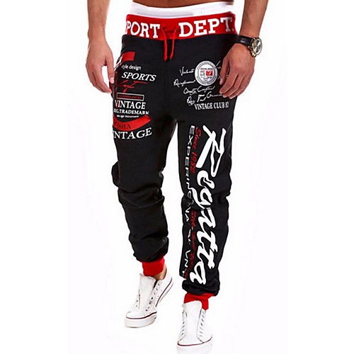 

Men's Basic Loose Chinos Pants - Print Black Red Light gray US34 / UK34 / EU42 / US36 / UK36 / EU44 / US38 / UK38 / EU46