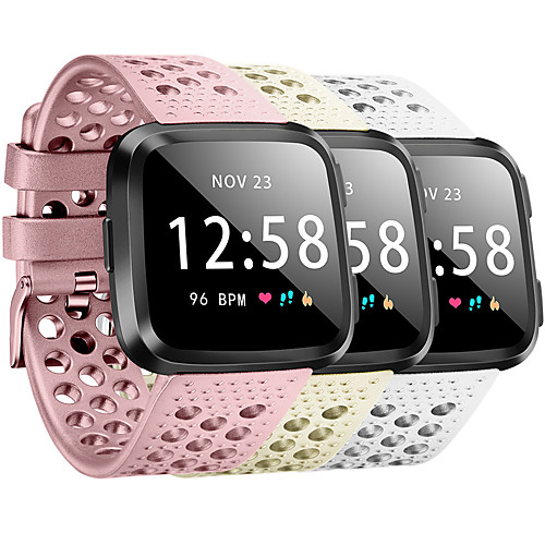 

Silica Gel Watch Band Strap for Fitbit Versa 20cm / 7.9 Inches 2.3cm / 0.91 Inches