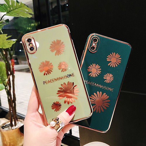

DRXENN Plating Daisy Phone Case For iPhone 11 / 11 Pro / 11 Pro Max / Xs Max / Xr / X / Xs / 8 Plus / 7 Plus / 8 / 7 Soft TPU Silicone Shockproof Cover
