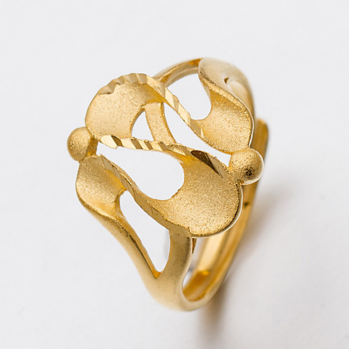 

Women's Ring Open Cuff Ring Adjustable Ring 1pc Gold Gold Plated Irregular Statement Stylish Luxury Wedding Party Evening Jewelry
