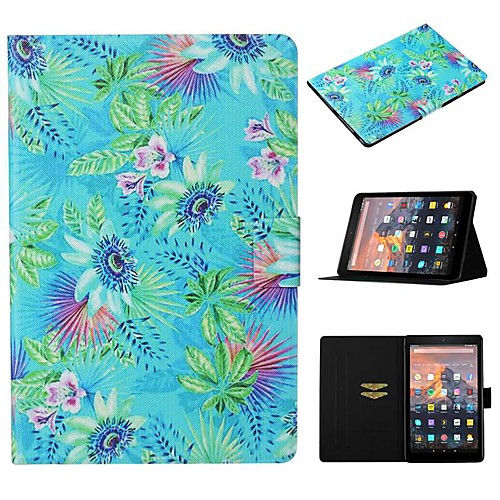 

Case For Amazon Kindle Paperwhite 2/3/4 / Amazon HD8(2016) Card Holder / with Stand / Pattern Full Body Cases Scenery PU Leather For kindle fire HD 10 2015 2017