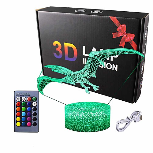

Dinosaur Toys 3D Night Light with Remote Smart Touch 7 Colors 16 Colors Changing Dimmable TRex Toys 1 2 3 4 5 6 7 8 Year Old Boy or Girl Gifts