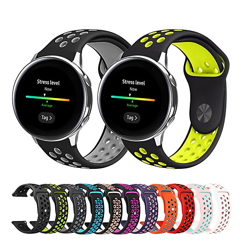 

Watch Band for Samsung Galaxy Watch 42mm / Samsung Galaxy Active / Samsung Galaxy Watch Active Samsung Galaxy Sport Band / Classic Buckle / Modern Buckle Silicone Wrist Strap