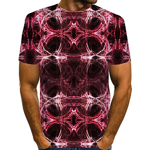 

Men's Geometric Graphic T-shirt Daily Wine / White / Blue / Red / Khaki / Green