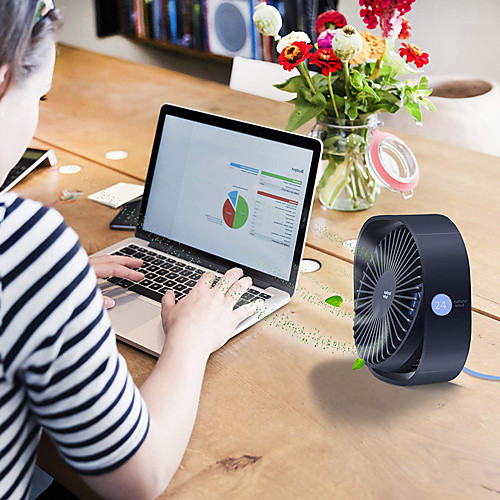 

3 Speed Mini USB Desktop Fan Personal Portable Cooling Fan with 360 Rotation Adjustable Angle for Office Household Traveling
