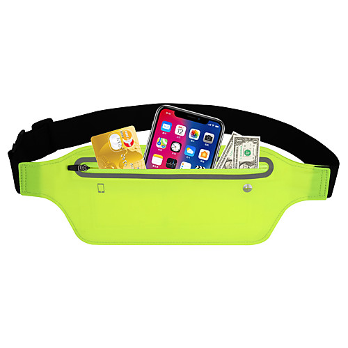 

Running Belt Fanny Pack Belt Pouch / Belt Bag for Running Hiking Outdoor Exercise Traveling Sports Bag Reflective Adjustable Waterproof Tactel Lycra Men's Women's Running Bag Adults