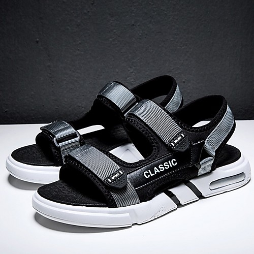 

Men's Summer Outdoor Sandals Canvas Non-slipping Black / Blue / Gray