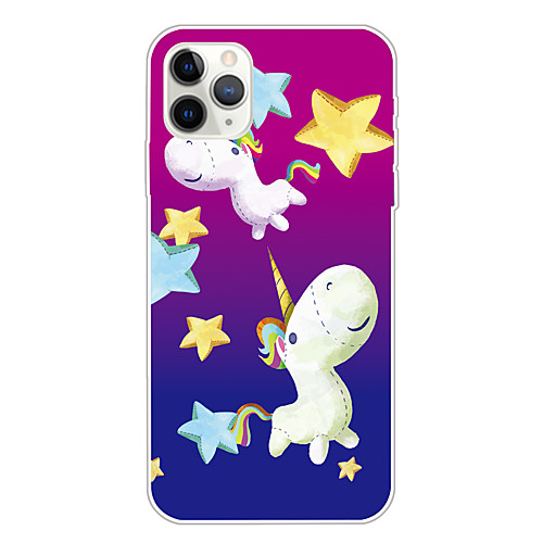 

Case For Apple iPhone 11/11 Pro/11 Pro Max/XS/XR/XS Max/8 Plus/7 Plus/6S Plus/8/7/6/6s/SE/5/5S Transparent Pattern Back Cover Unicorn Soft TPU