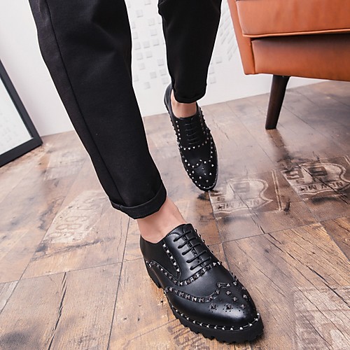 

Men's Spring & Summer Classic Daily Oxfords PU Black