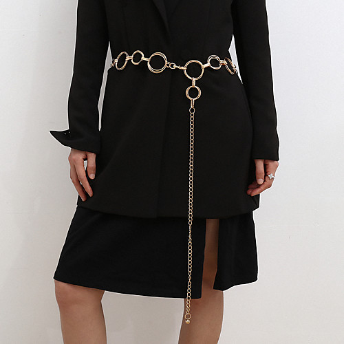 

Waist Chain Punk Casual / Sporty Women's Body Jewelry For Street Geometrical Iron Gold Silver