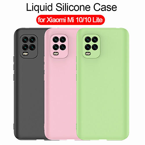 

For Xiaomi Mi 10 Lite Case Liquid Silicone Soft Back Cover for Xiaomi Mi 10 / 10 Pro for Redmi Note 9S / 9 Pro / 9Pro Max / K30 / K30Pro Case