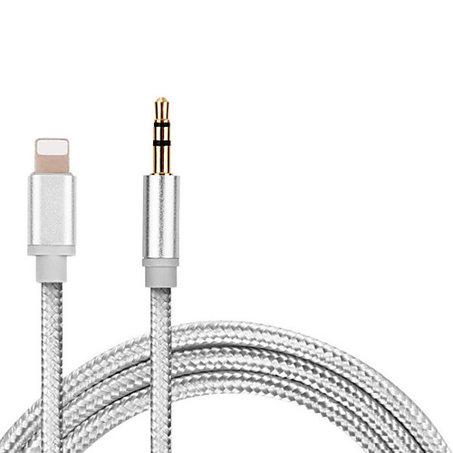 

1M for Lighting To AUX Cable Car Converter 3.5mm Jack Male Cable Headphone Aux Line Earphone Audio Adapter for iPhone iPad IOS