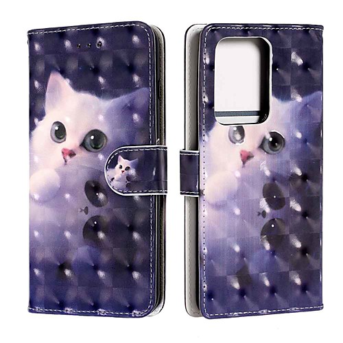 

Case For Samsung Galaxy S20 / S20 Plus / S20 Ultra Wallet / Card Holder / with Stand Cute Cat PU Leather / TPU for Galaxy A51 / A71 / A41 / A21 / A11 / A01 / A50(2019) / A30S(2019)