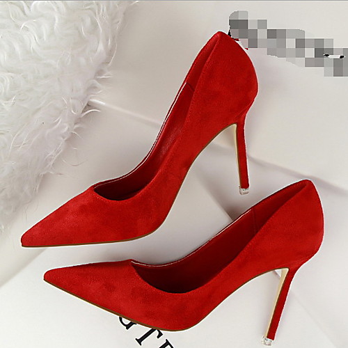 

Women's Heels Spring / Summer Stiletto Heel Pointed Toe Daily PU Black / Purple / Yellow